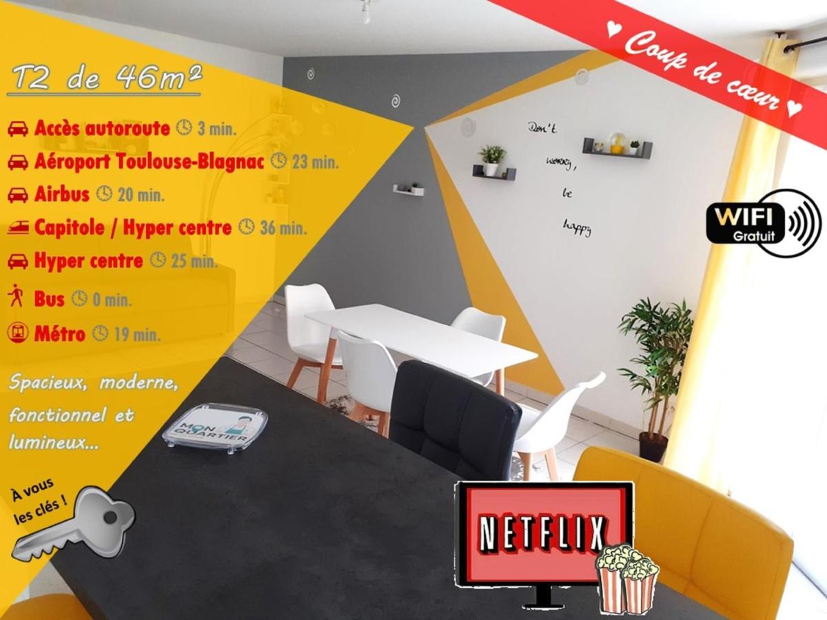 (-; Eldorado Saint-Jacques Au Nord De Toulouse ;-) Apartment Exterior foto